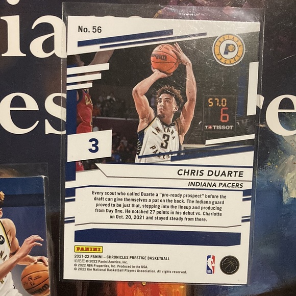 💥🔥CHRIS DUARTE CHRONICLES ESSENTIALS/PRESTIGE 💥🔥ROOKIE NBA 2021-2022💥🔥 - Picture 4 of 5